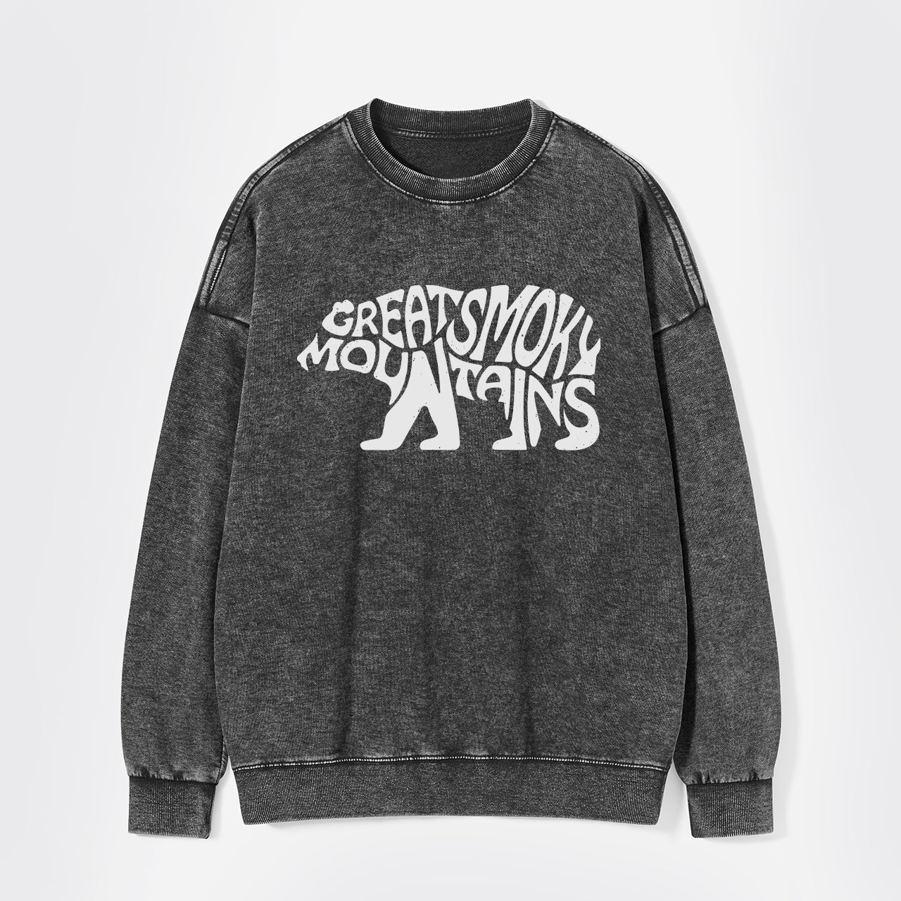 Great Smoky Mountains In A Bear Washed Sweatshirts