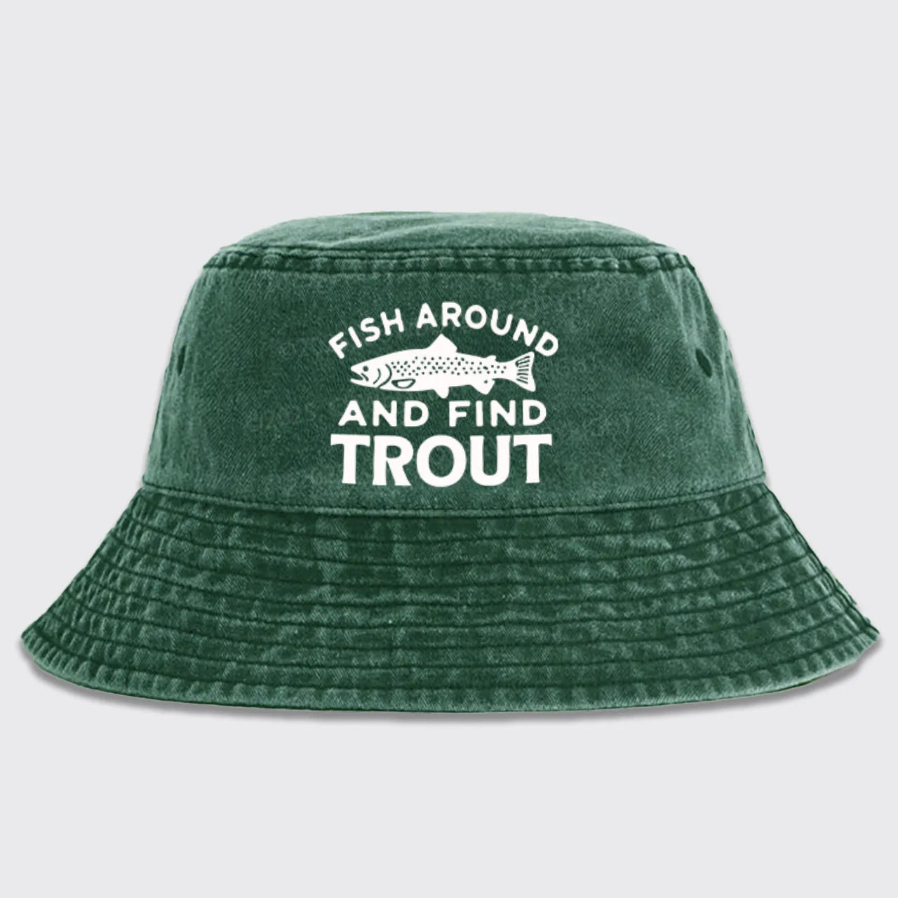 Fish Around and Find Trout Bucket Hat