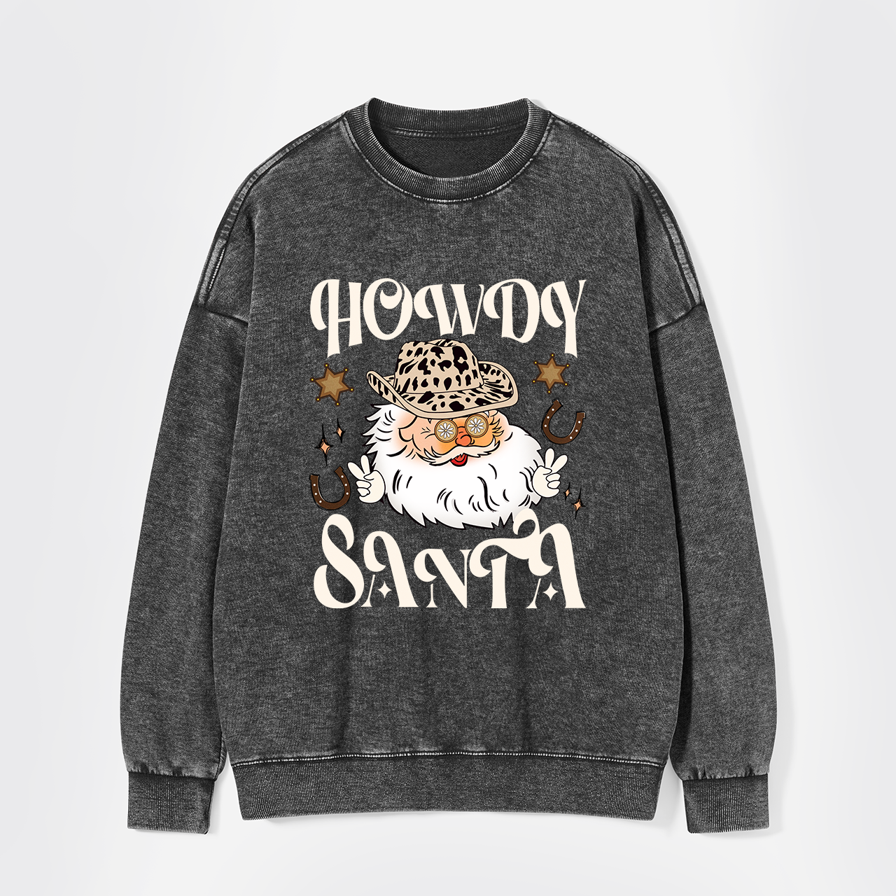 Howdy Santa Washed Sweatshirts
