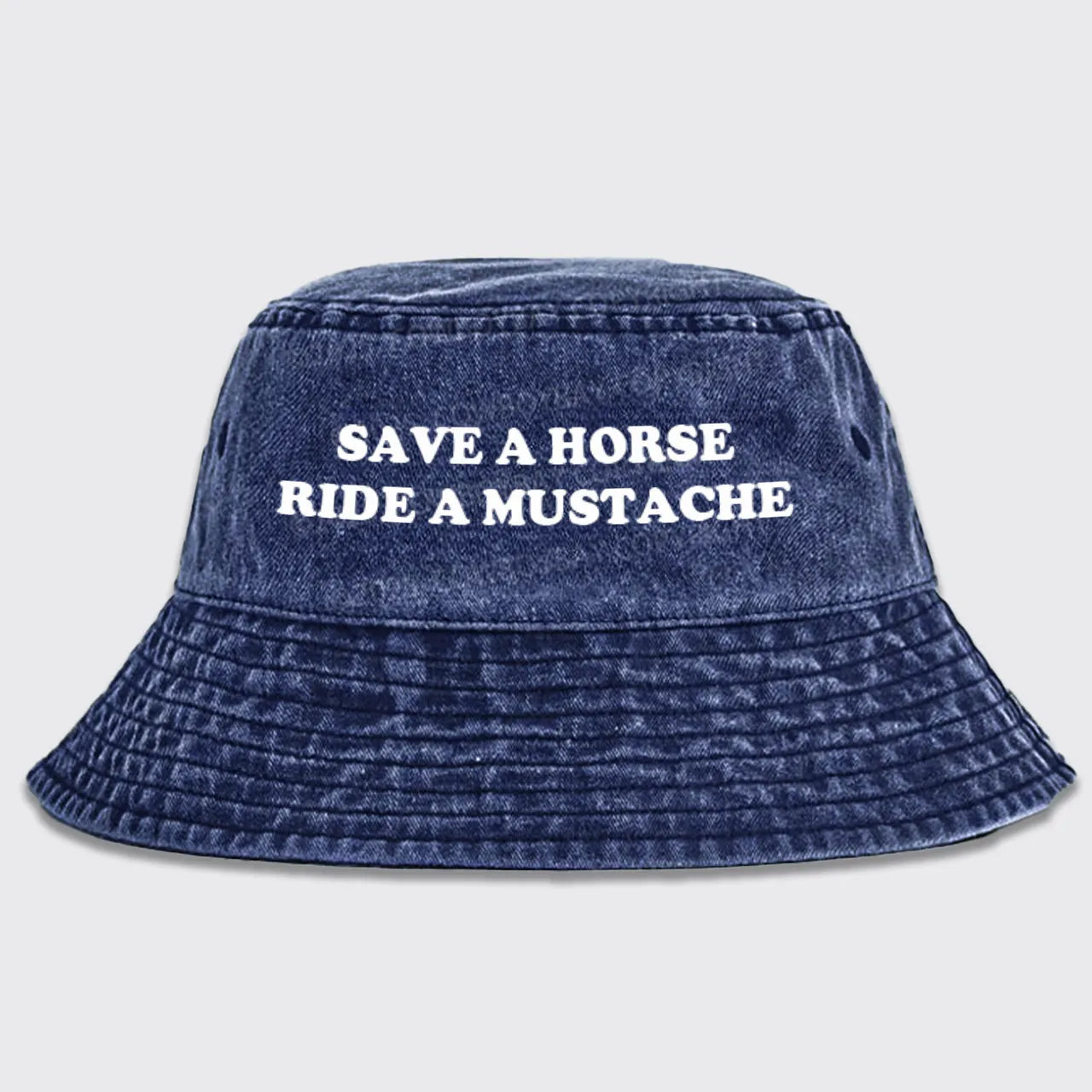 Save A Horse Ride A Mustache Bucket Hat