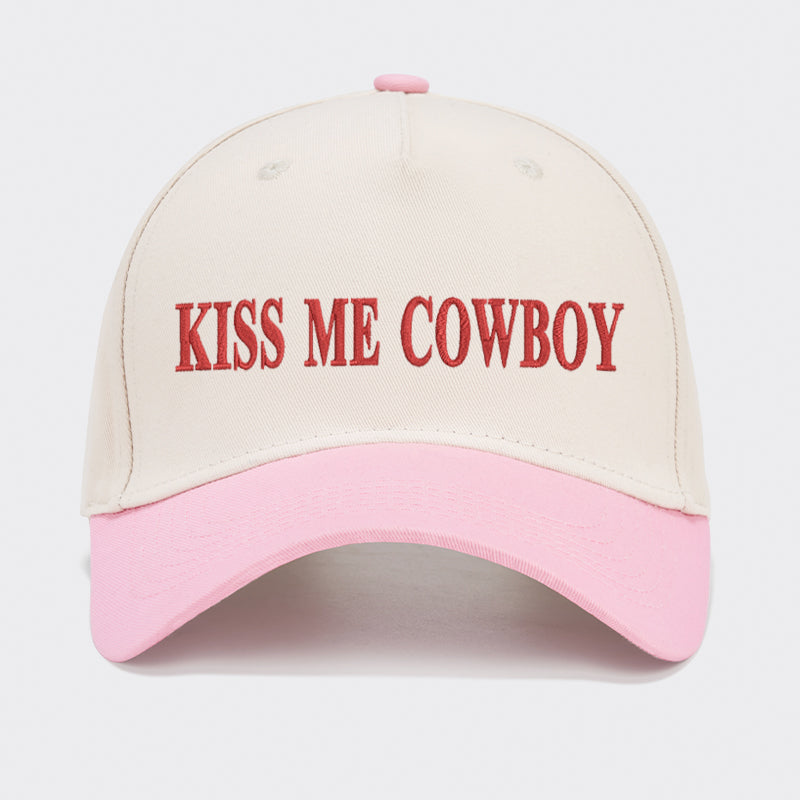 Kiss Me Cowboy Baseball Cap