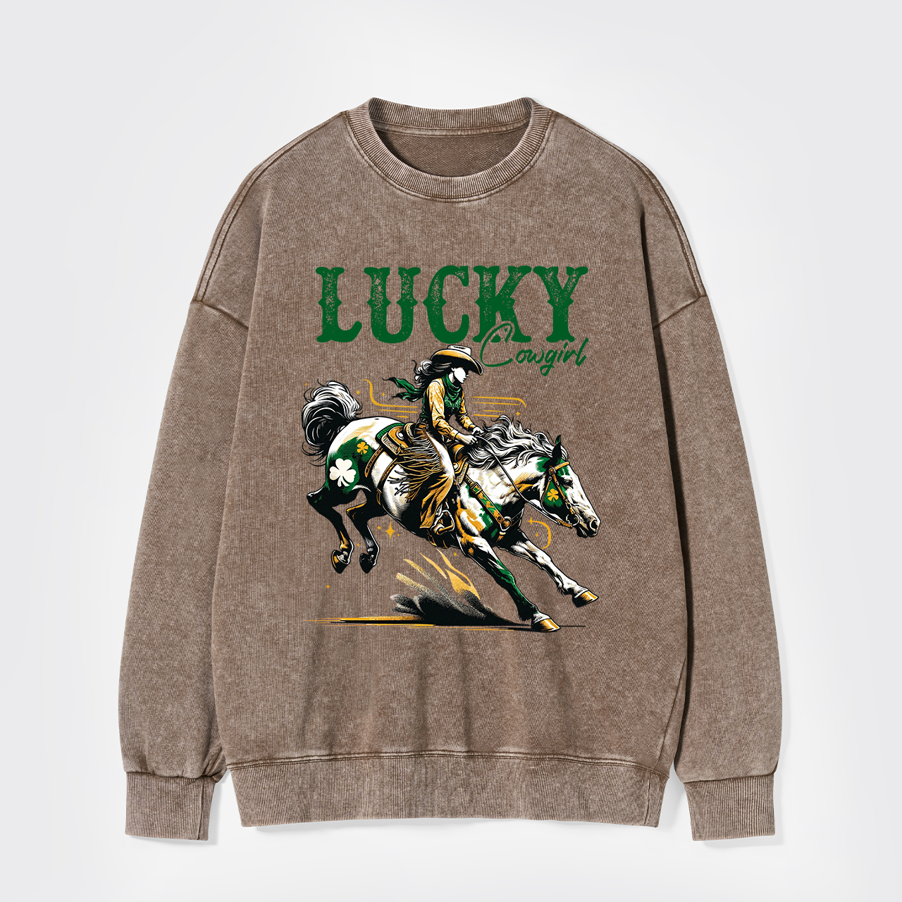 Lucky Cowgirl Washed Sweatshirts