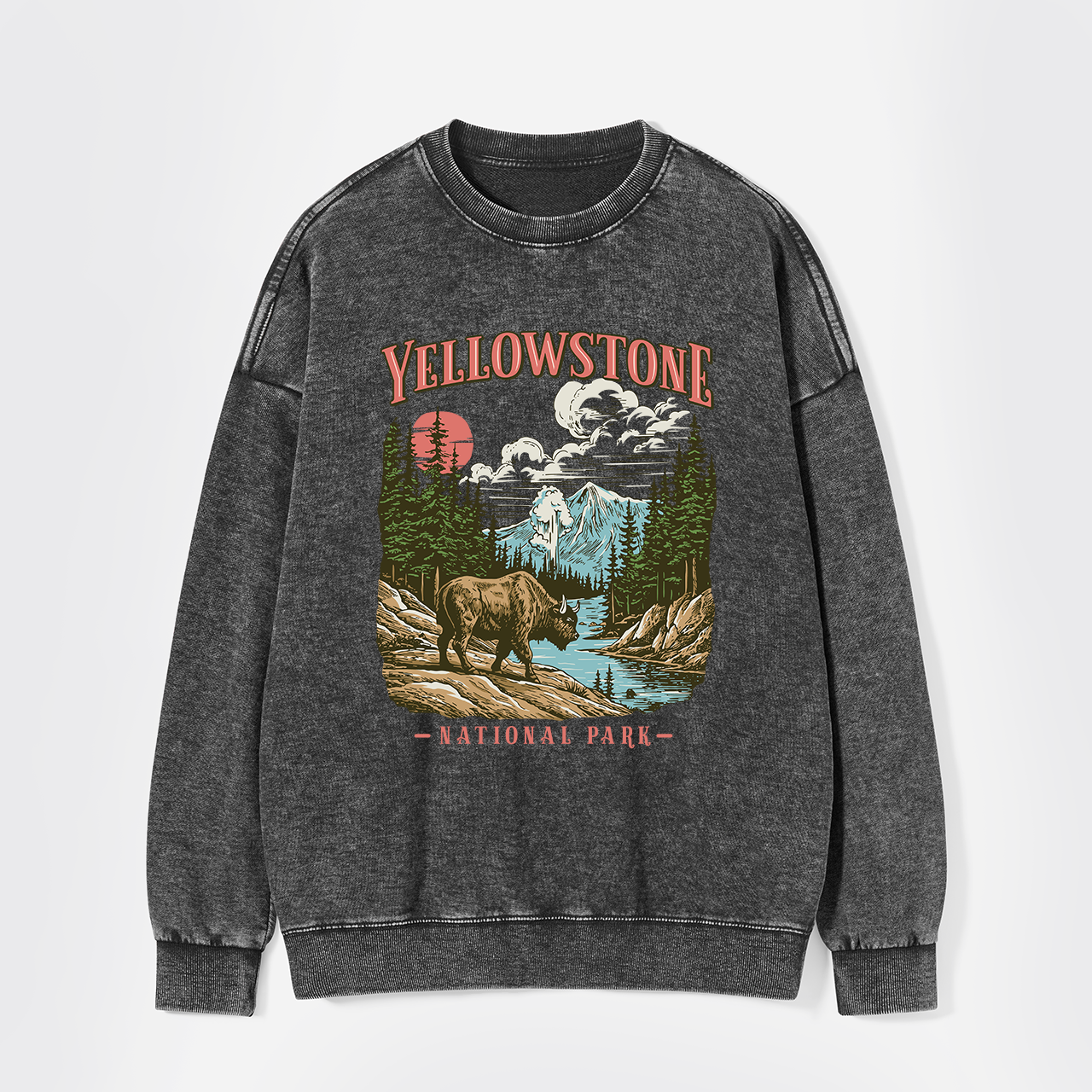 Vintage Yellowstone National Park Washed Sweatshirts