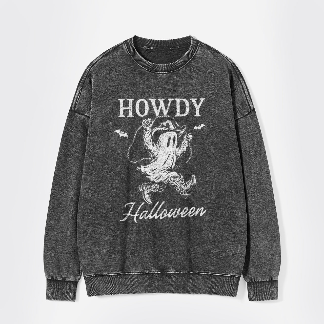 Funny Boo Ghost Halloween Washed Sweatshirts