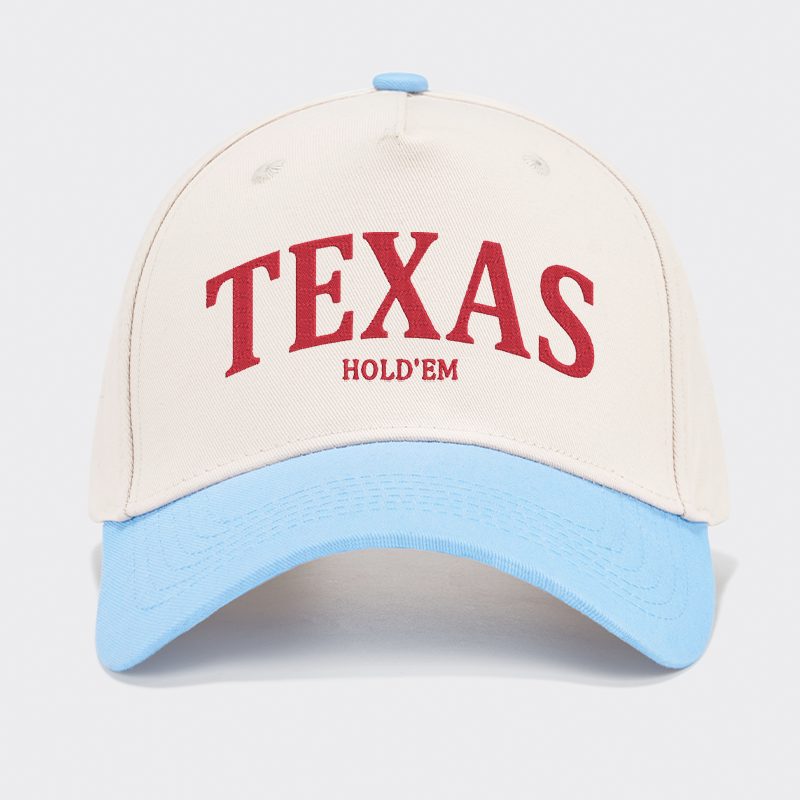 TEXAS Hold'em Embroidered Baseball Cap