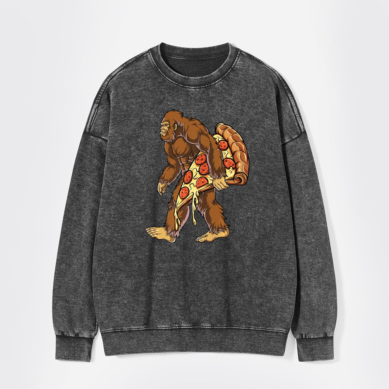 Bigfoot Pizza Washed Sweatshirts