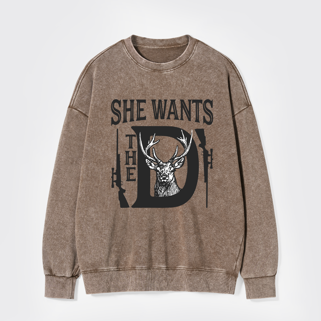She Wants The D Washed Sweatshirts