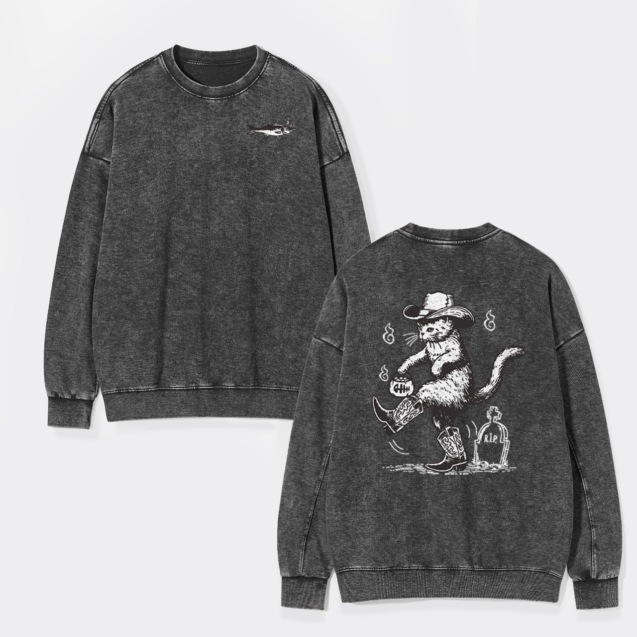 Are You Ready To Take My Grudge Washed Sweatshirts