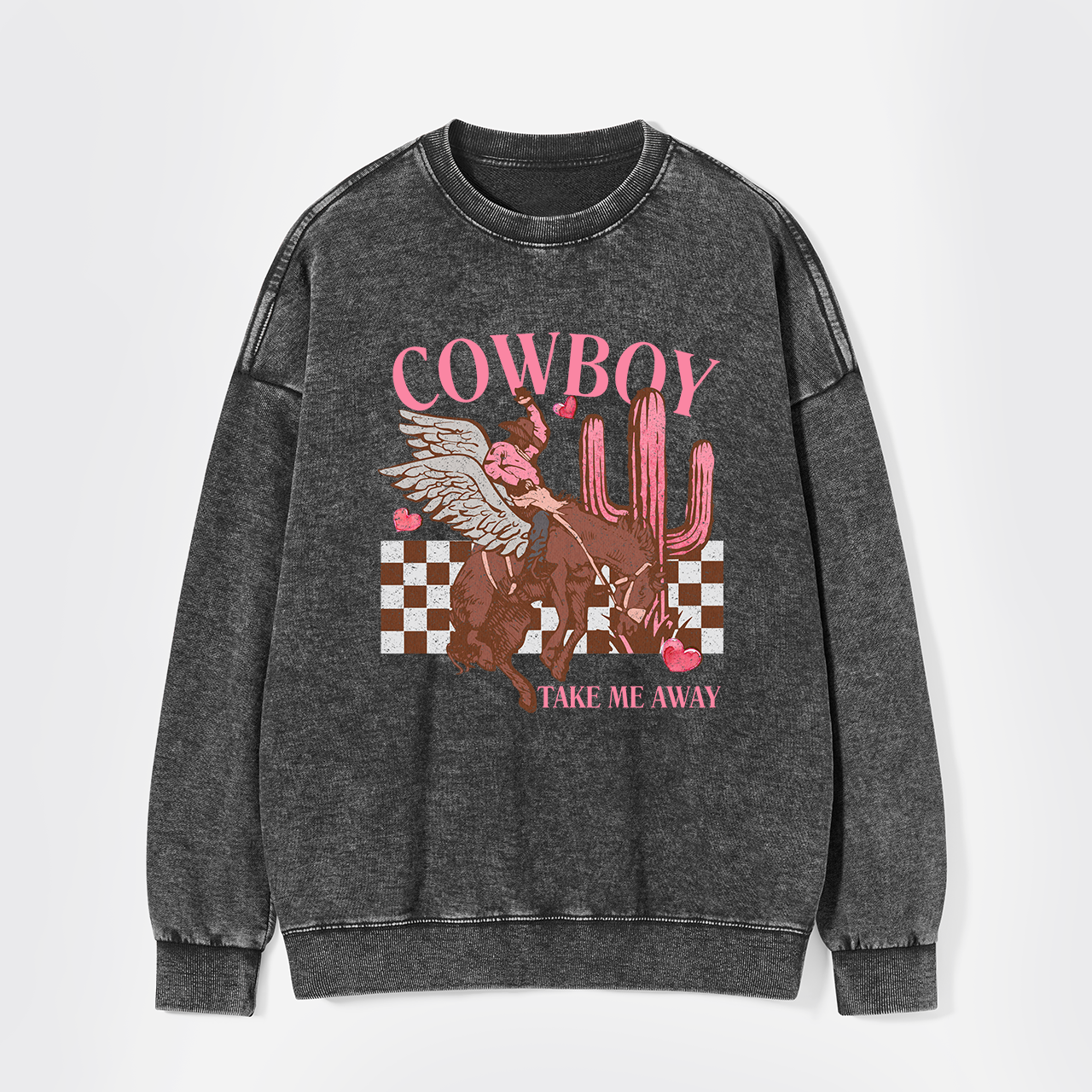 Cowboy Take Me Away Vintage Washed Sweatshirts