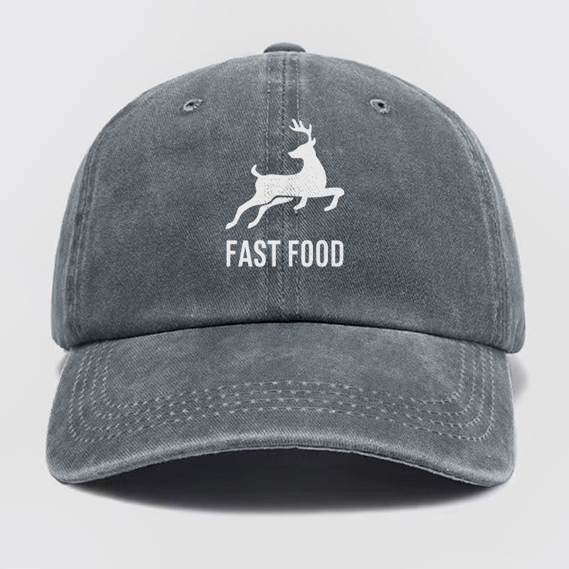 Fast Food Washed Baseball Cap