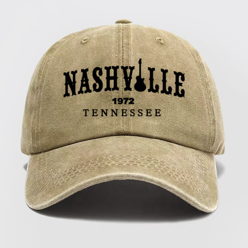 Nashville Tennessee Washed Baseball Cap