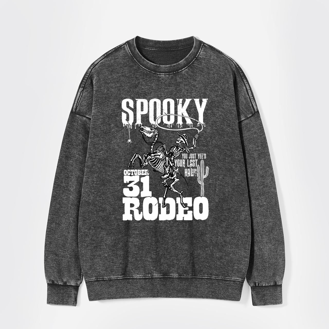 Retro Spooky Rodeo Washed Sweatshirts