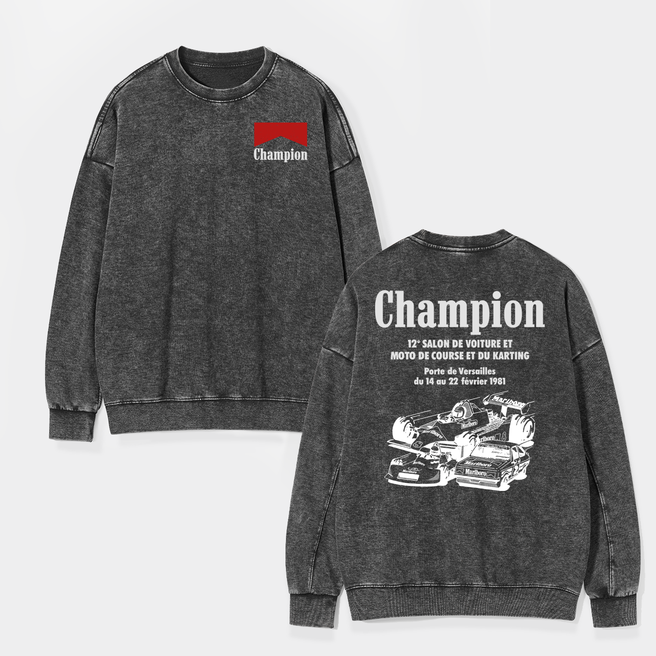 Paris Passion Racing Washed Sweatshirts