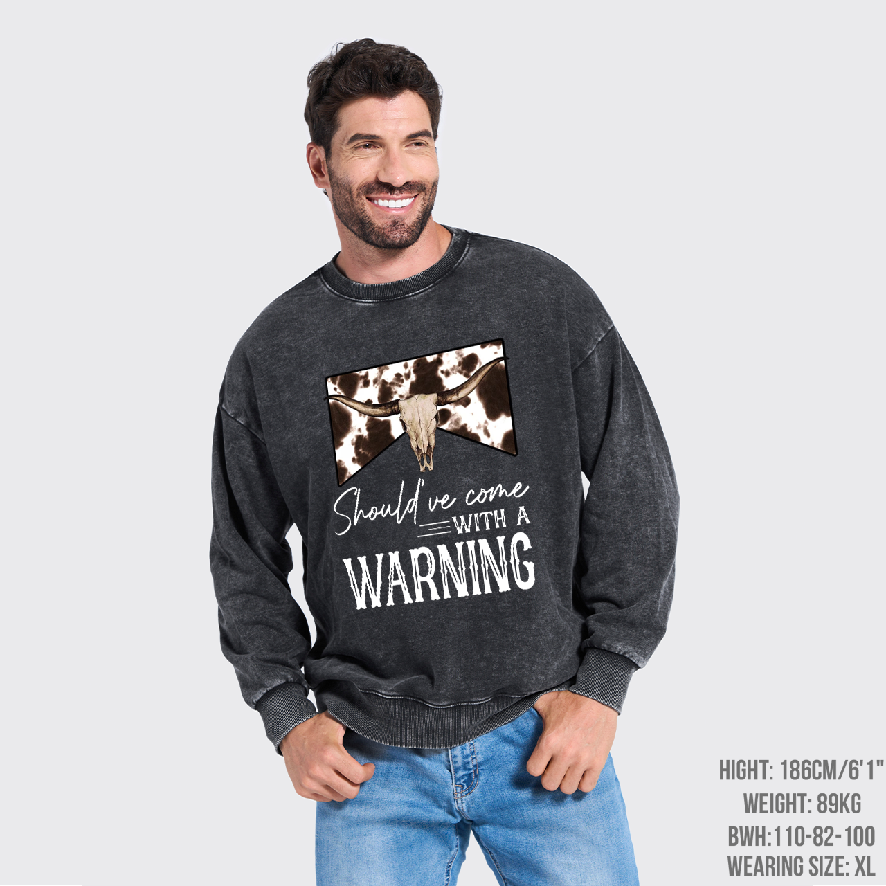 Should've Come With A Warning Washed Sweatshirts
