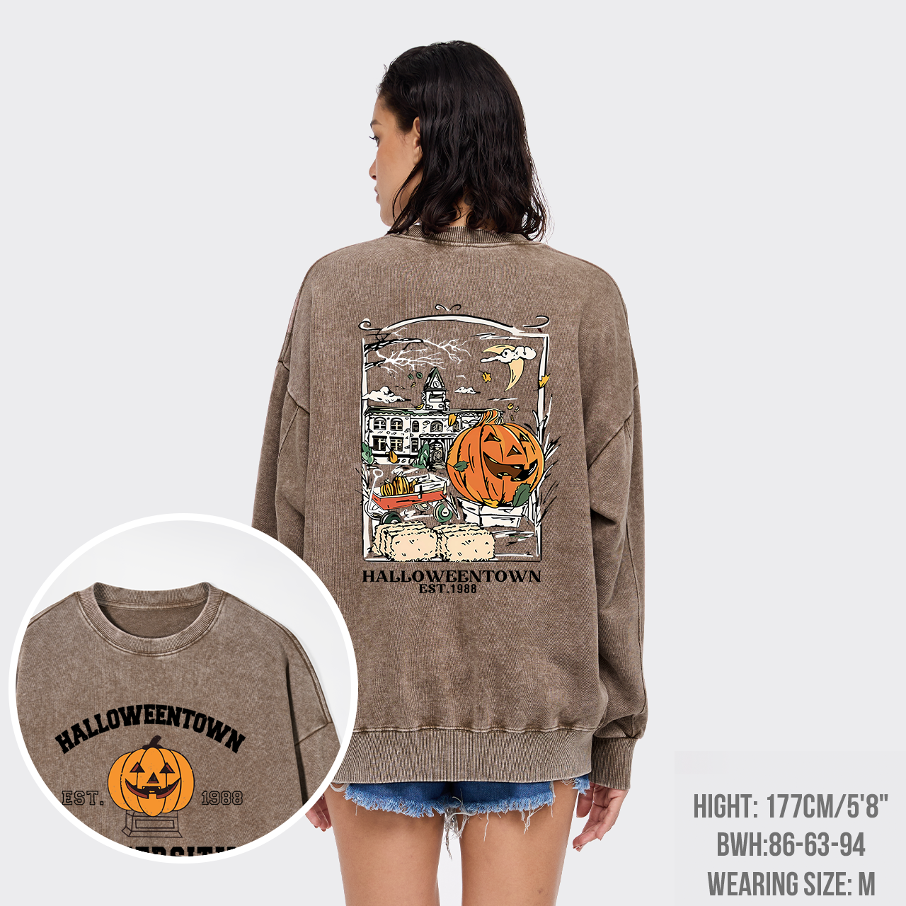 Halloweentown EST.1998 Washed Sweatshirts