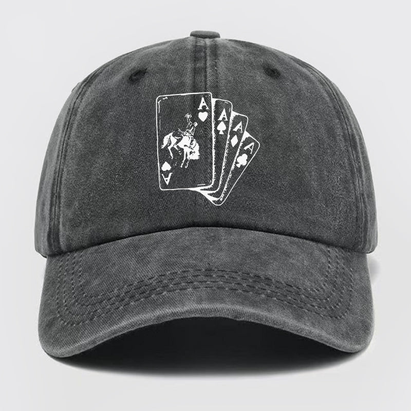 Ace Cowboy Punchy Washed Baseball Cap