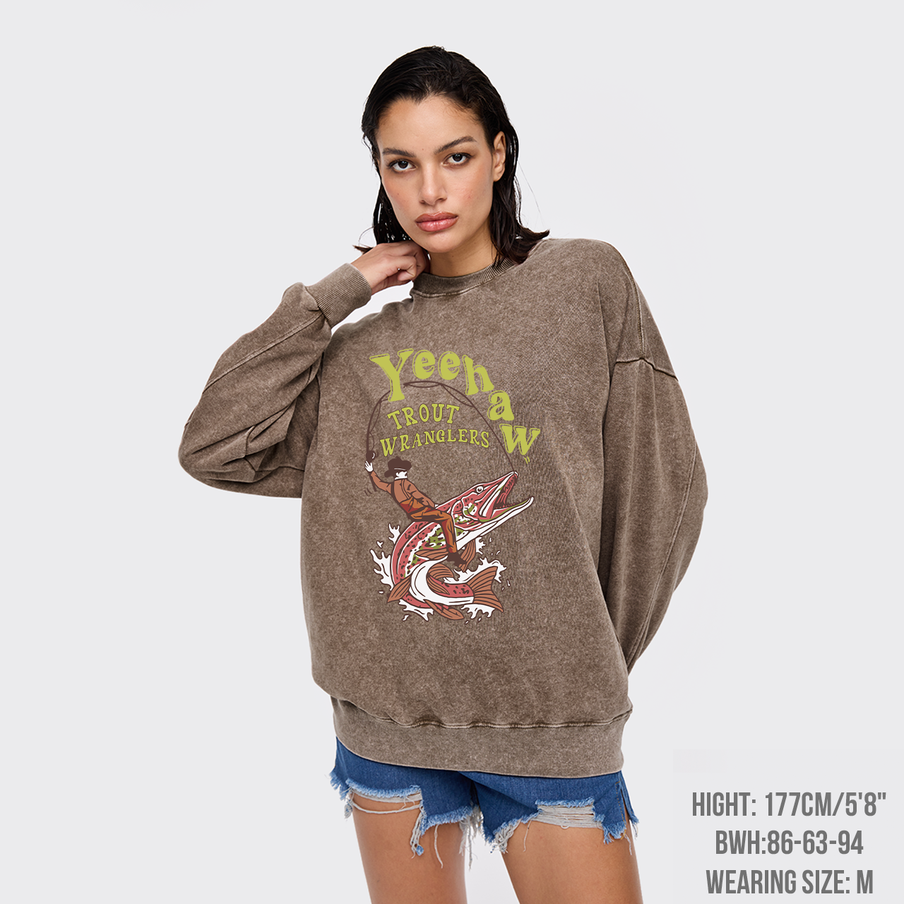 Wranglers Cowboy Fishing Club Washed Sweatshirts