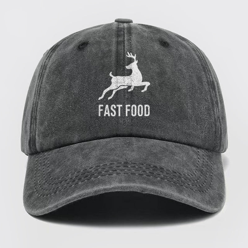 Fast Food Washed Baseball Cap