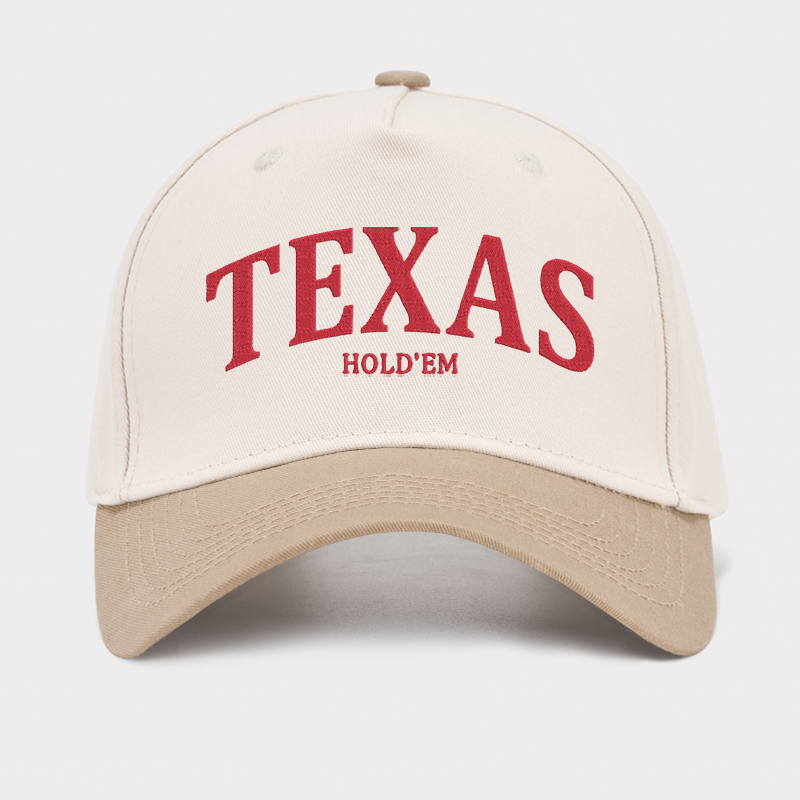 TEXAS Hold'em Embroidered Baseball Cap