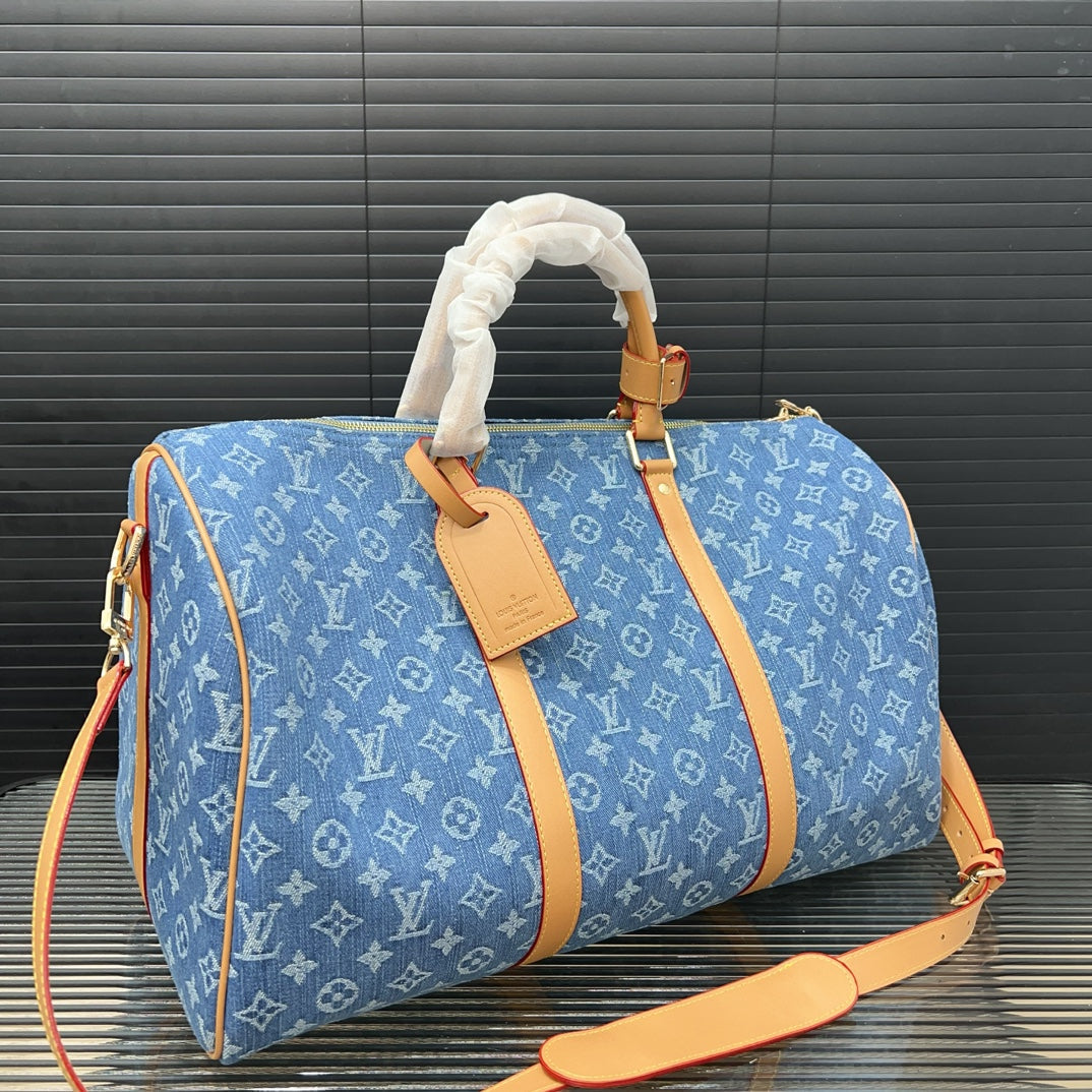 25 New Denim Co-branded keepall crossbody travel bag 0425040919