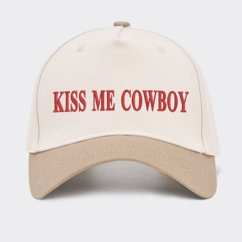 Kiss Me Cowboy Baseball Cap