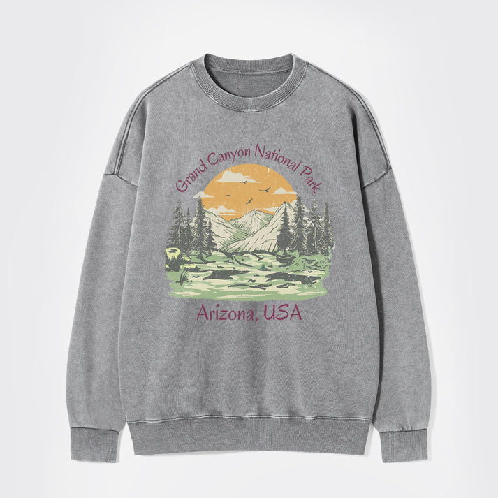 Grand Canyon National Park Washed Sweatshirts