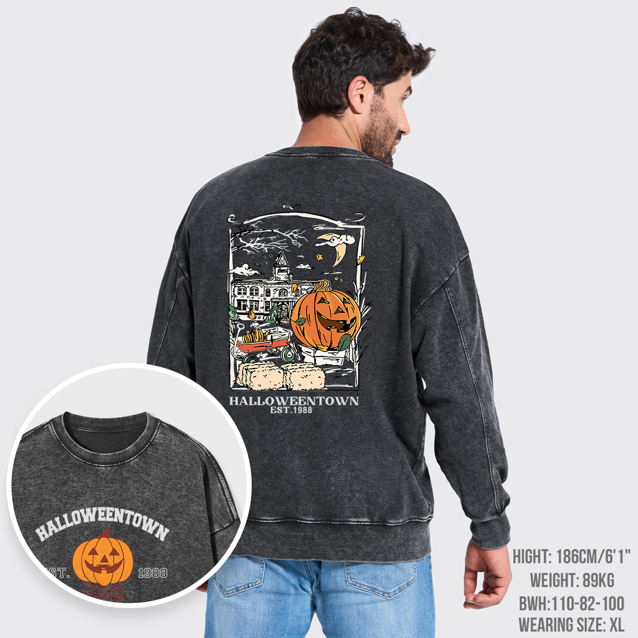 Halloweentown EST.1998 Washed Sweatshirts