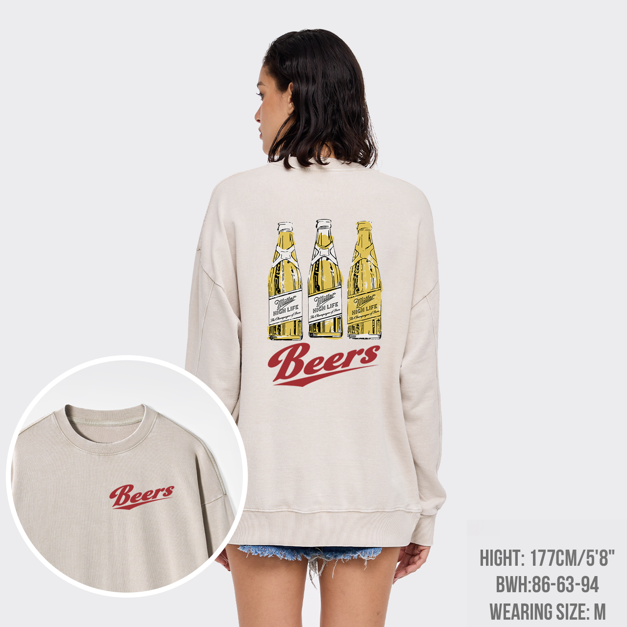I'll Give You A Drink, Beers Washed Sweatshirts