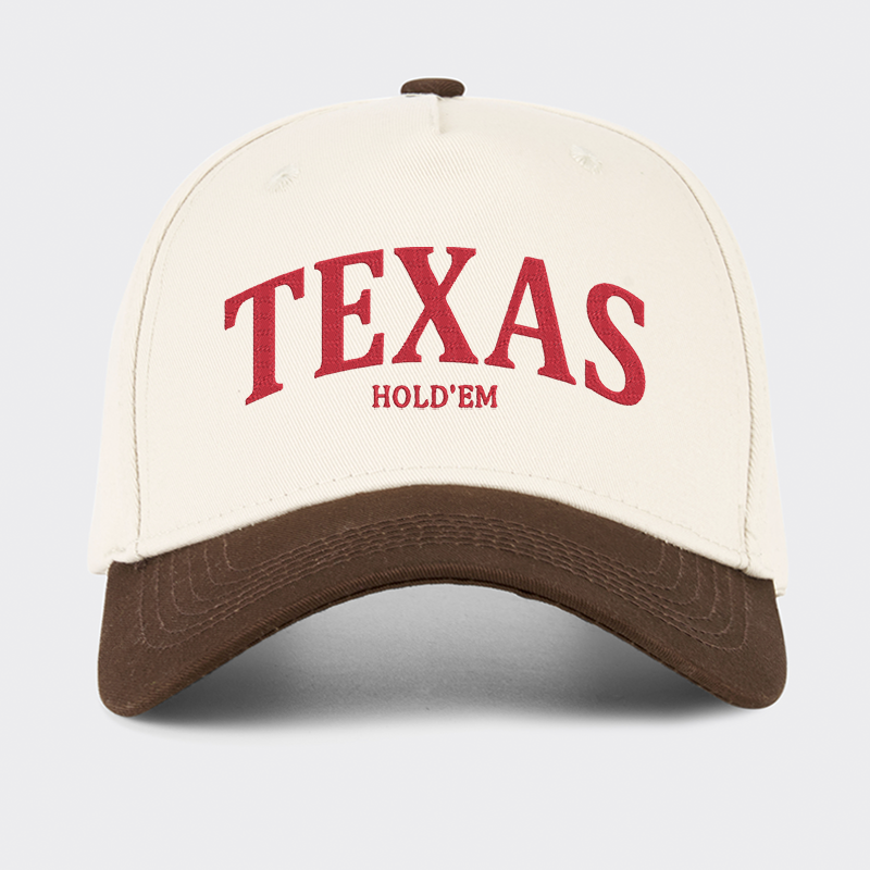 TEXAS Hold'em Embroidered Baseball Cap