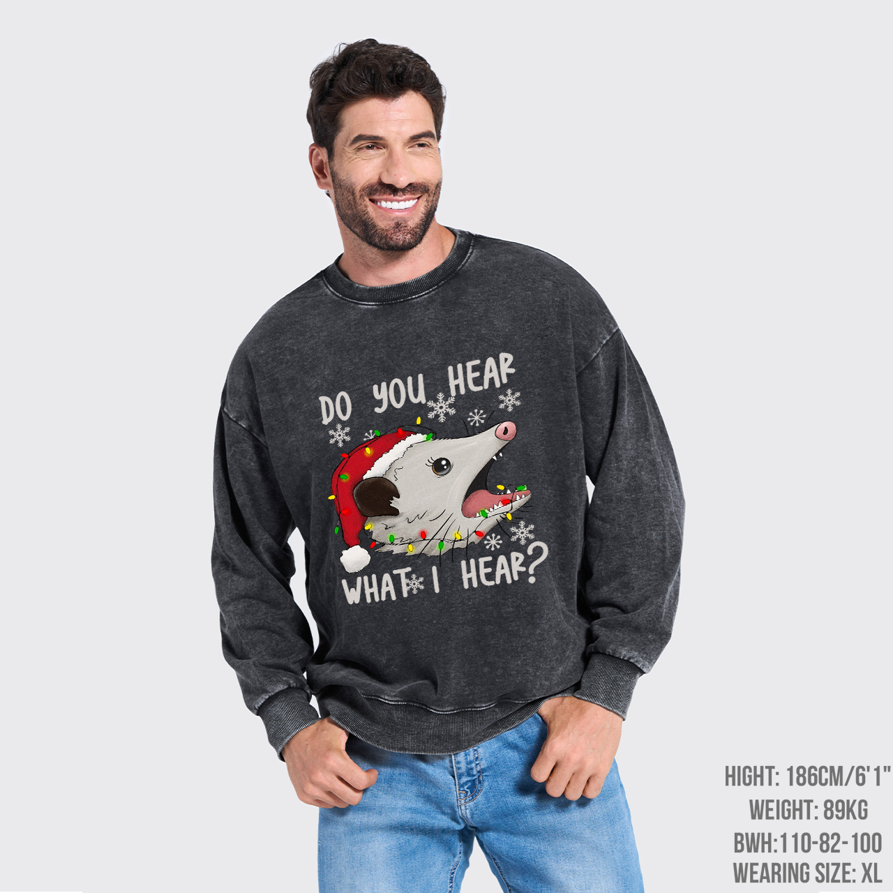 Do You Hear What I Hear Washed Sweatshirts