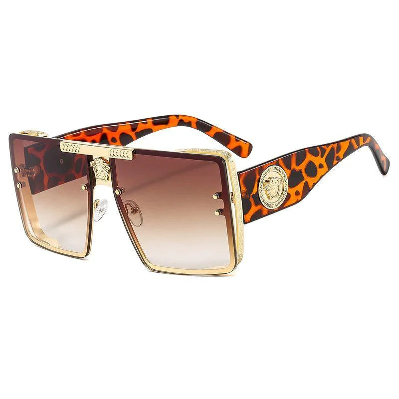 Fashion Generous Frame Glasses Personalized Metal Sunglasses 1024030805
