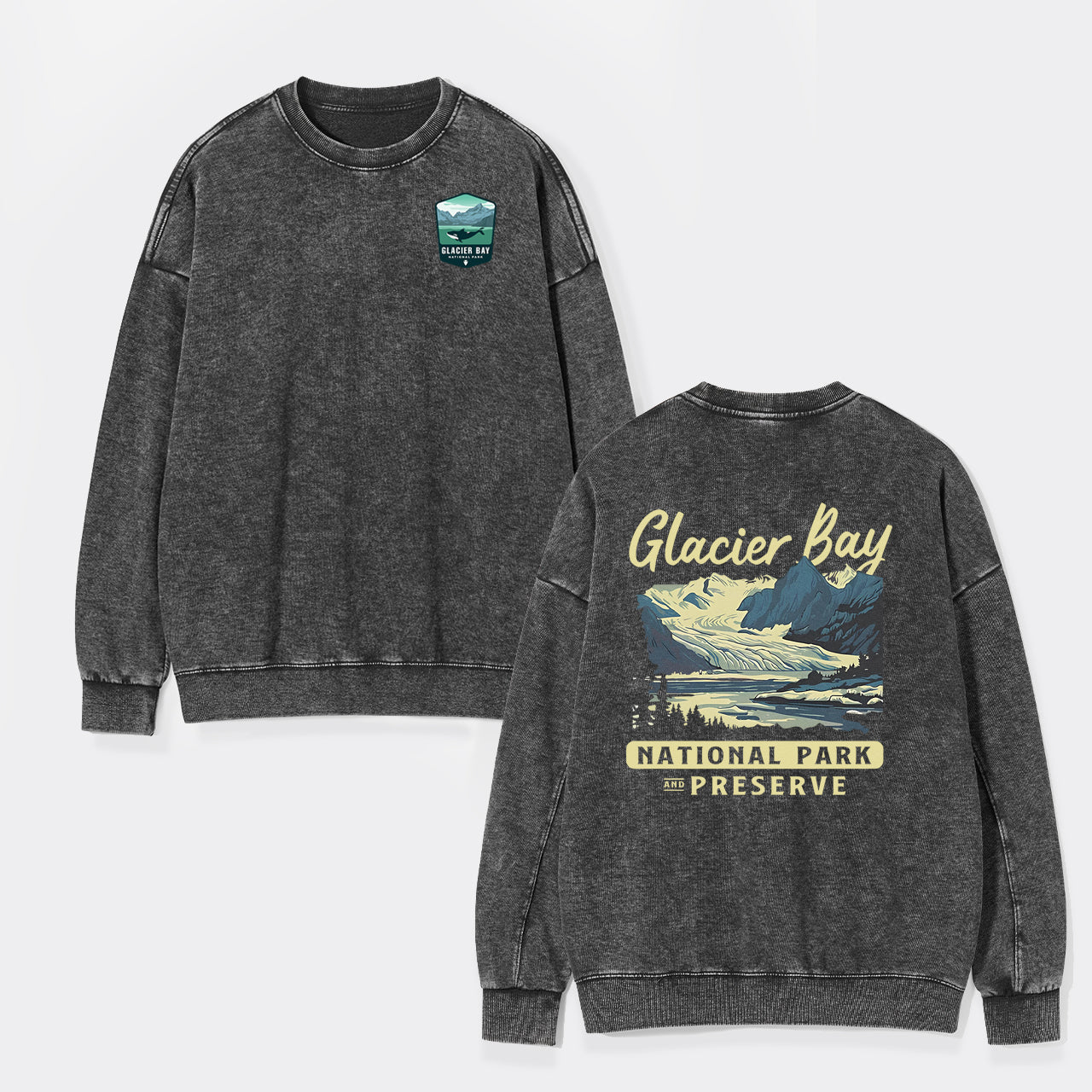 Glacier Bay National Park Washed Sweatshirts
