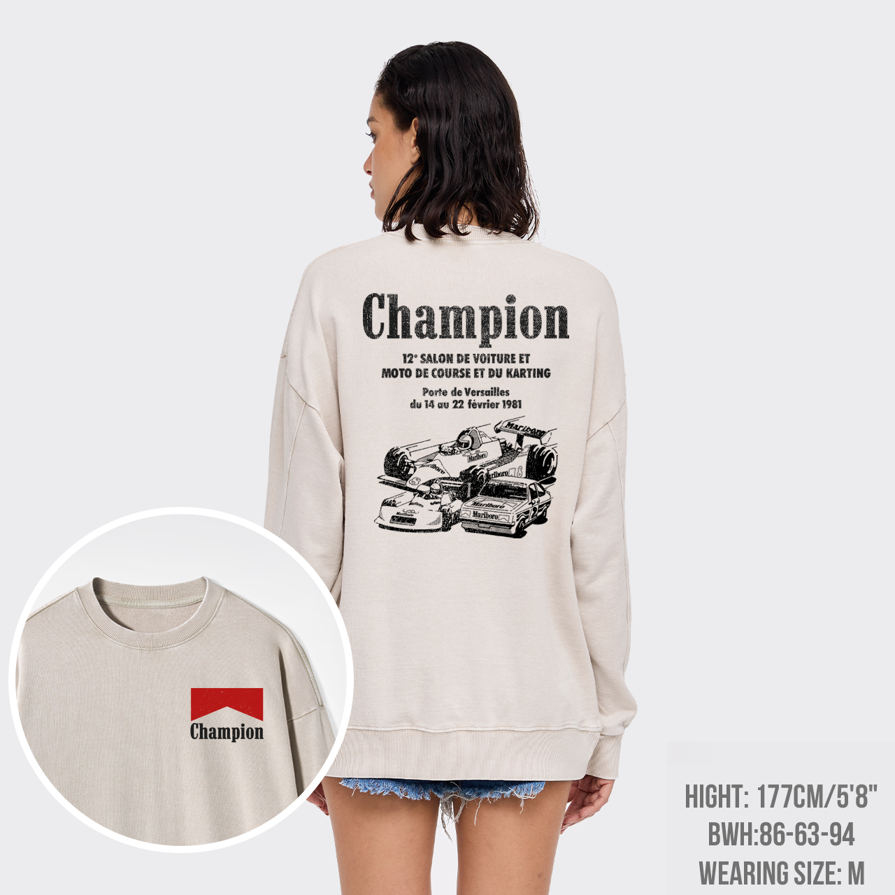 Paris Passion Racing Washed Sweatshirts