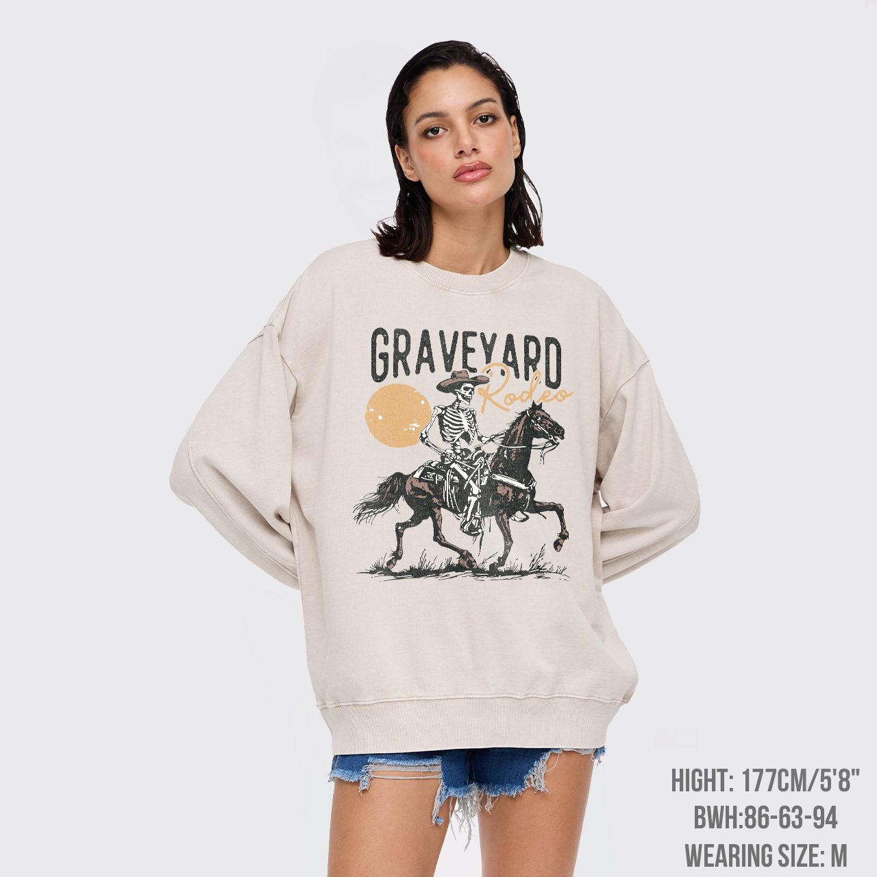 Graveyard Rodeo Washed Sweatshirts