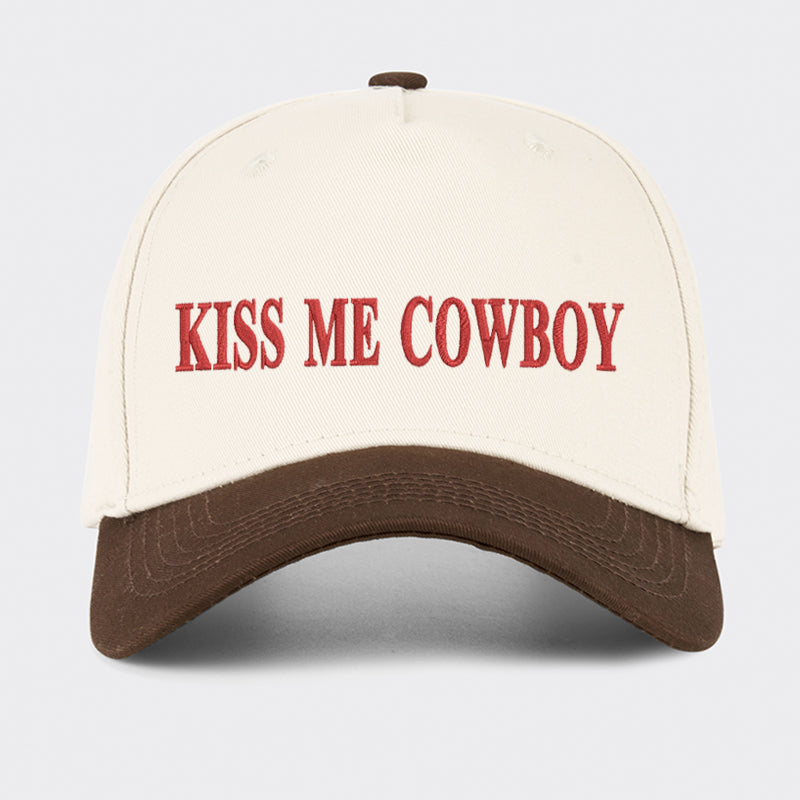 Kiss Me Cowboy Baseball Cap
