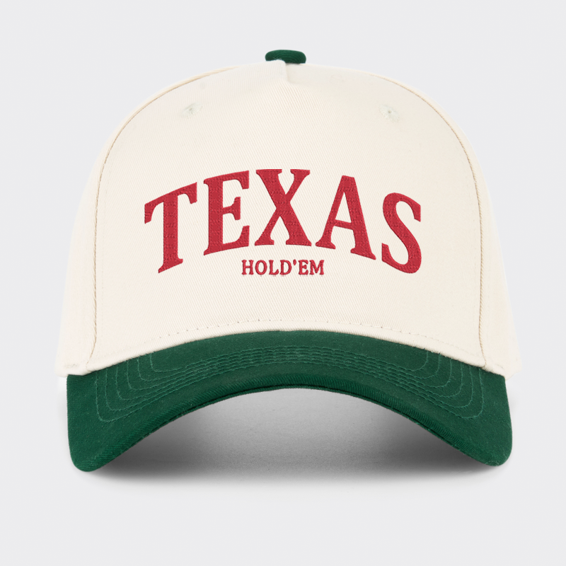 TEXAS Hold'em Embroidered Baseball Cap