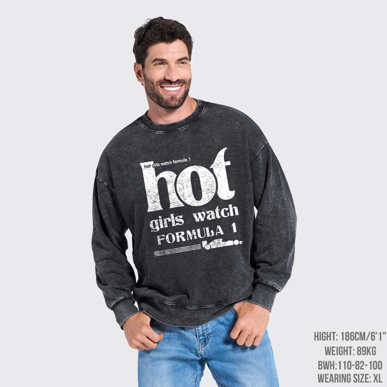 Formula One Washed Sweatshirts