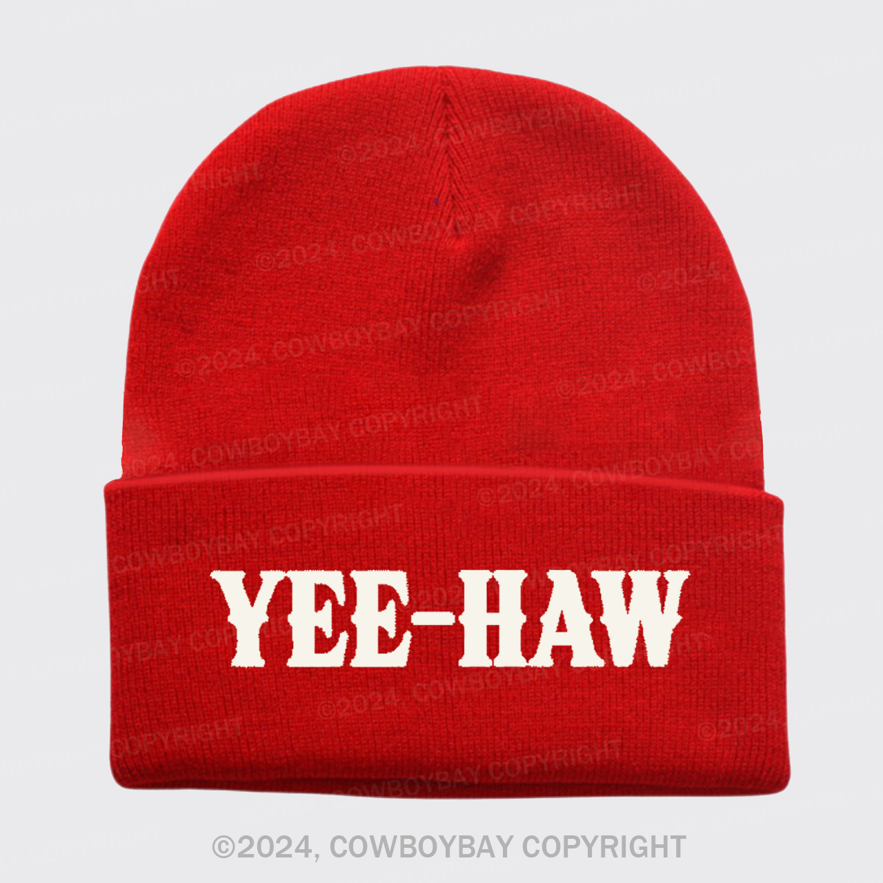 YEE-HAW Embroidered Knitted Beanie
