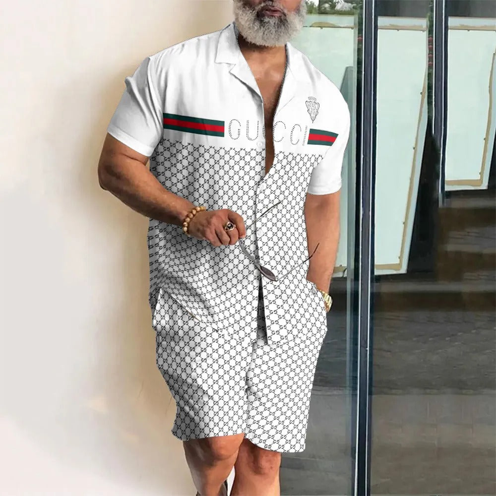 GG Hawaii Shirt & Shorts Set Summer 2025-3D 0425032804