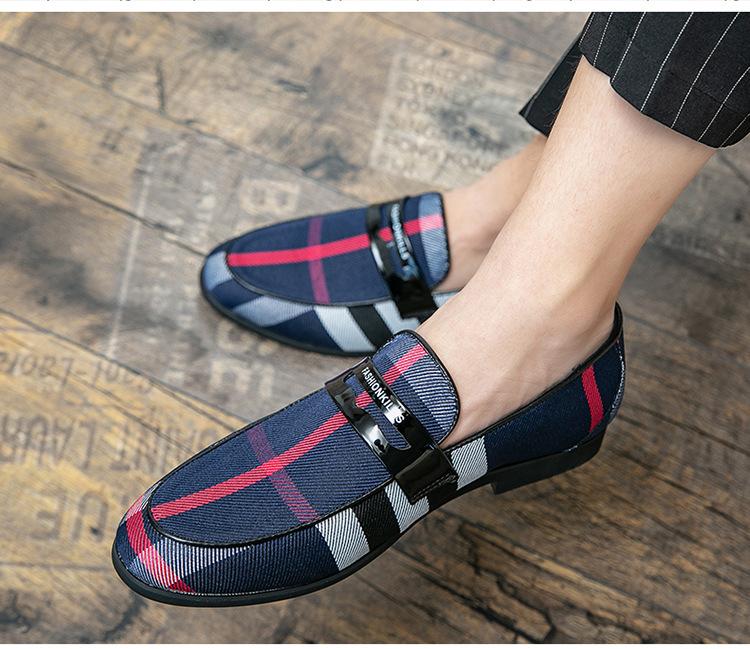 New classic formal color matching casual leather shoes 1024022105