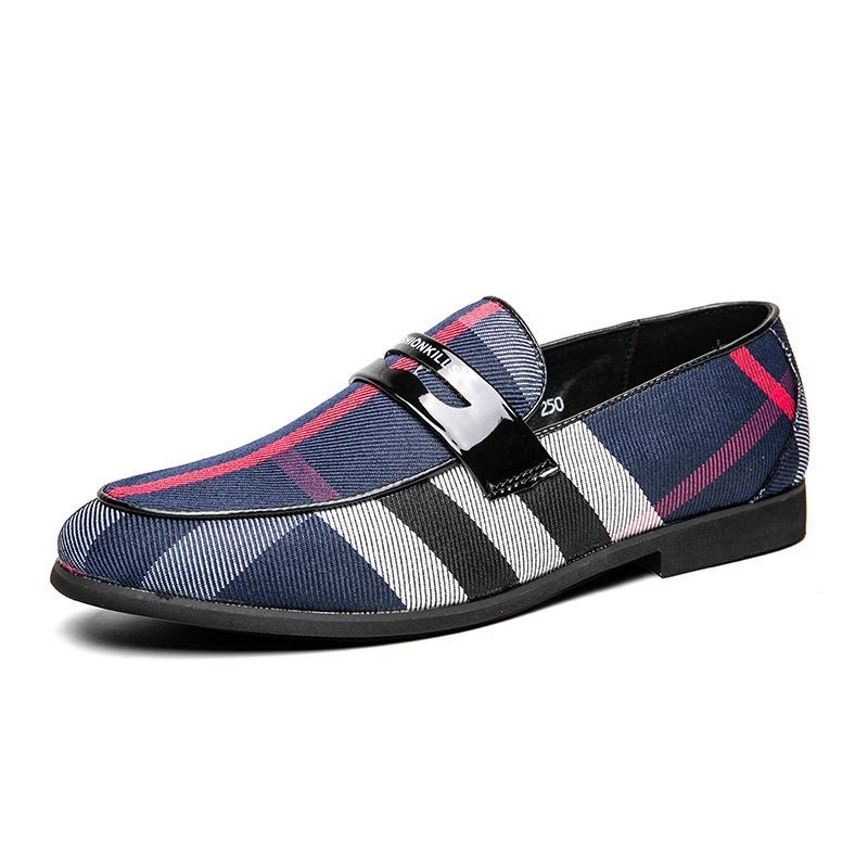 New classic formal color matching casual leather shoes 1024022105