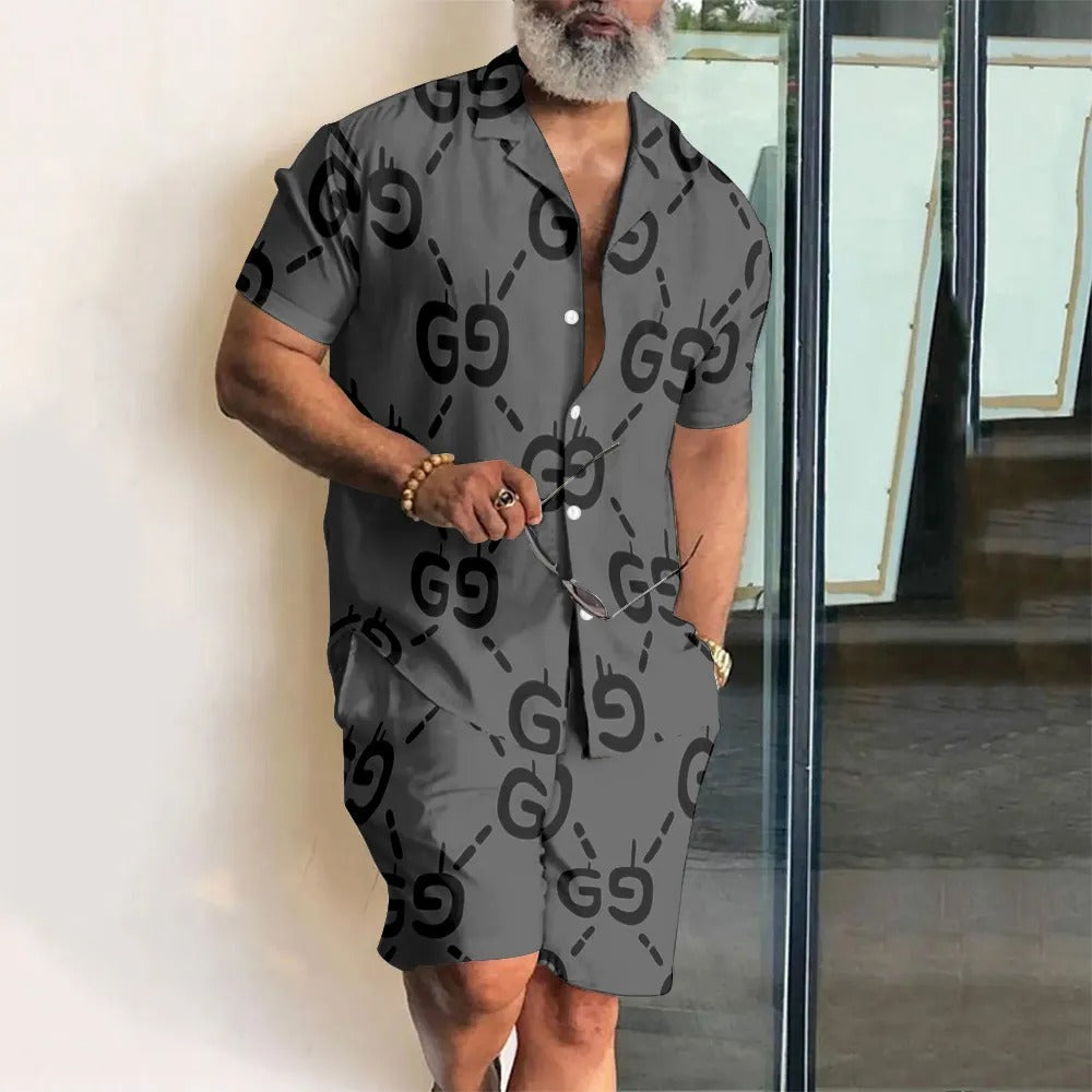 GG Hawaii Shirt & Shorts Set Summer 2025-3D 0425032804