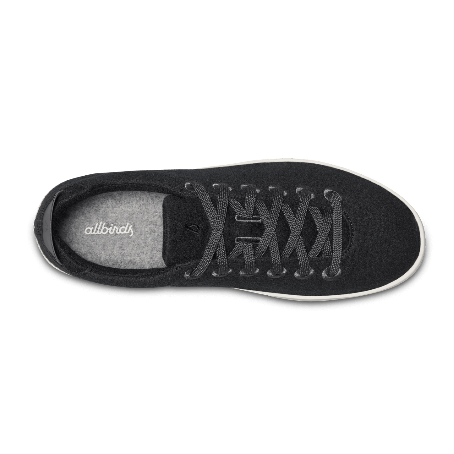 Women's Wool Piper - True Black (White Sole)