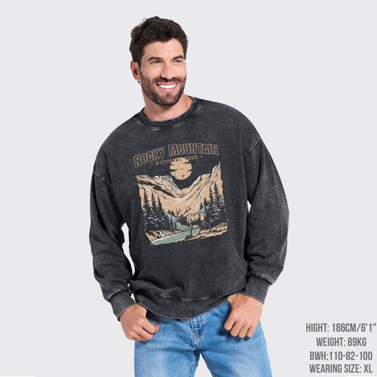 Rocky Mountain National Park Washed Sweatshirts