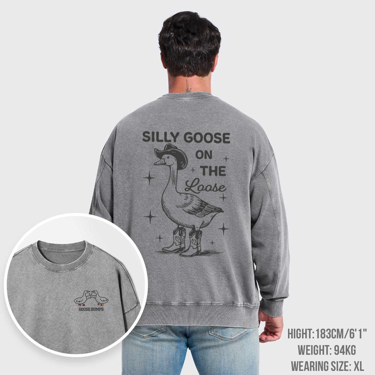 Silly Goose Washed Sweatshirts