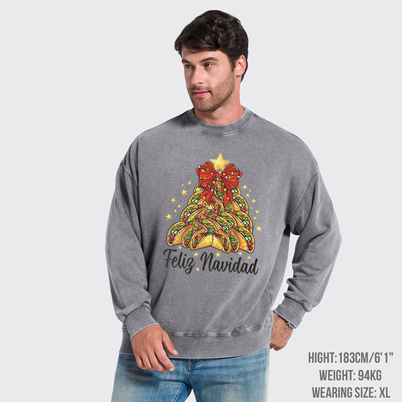 Mexican Food Washed Sweatshirts