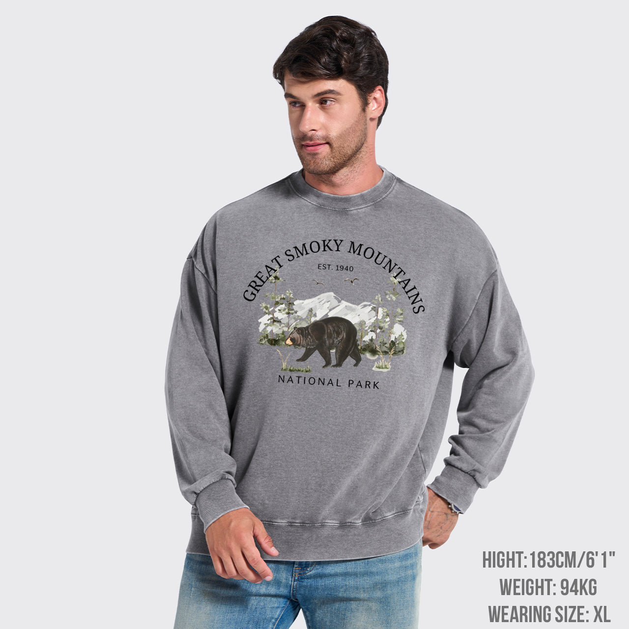 Great Smoky Mountains National Park EST.1940 Washed Sweatshirts