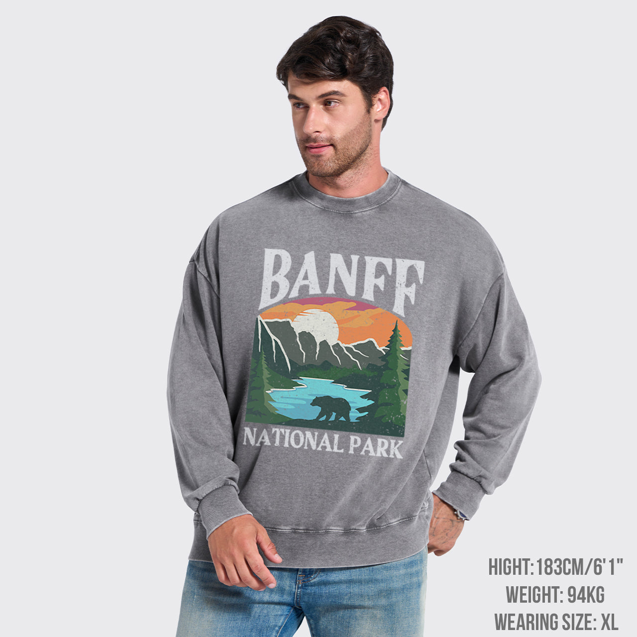 Rockies Banff National Park Washed Sweatshirts