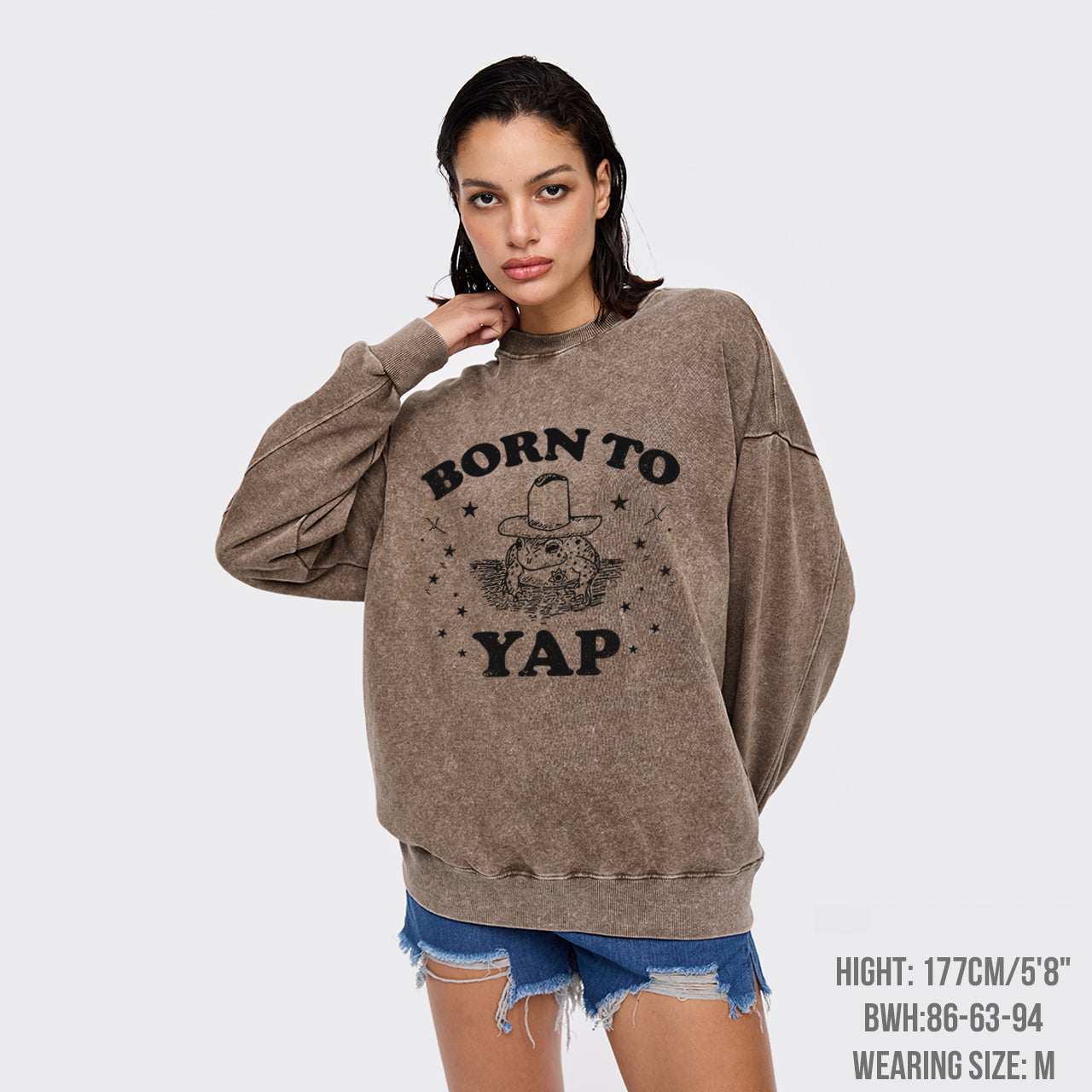Born To Yap Washed Sweatshirts