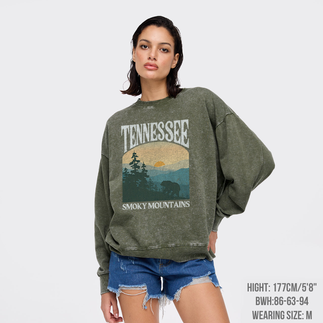 Tennessee Smoky Mountains Washed Sweatshirts
